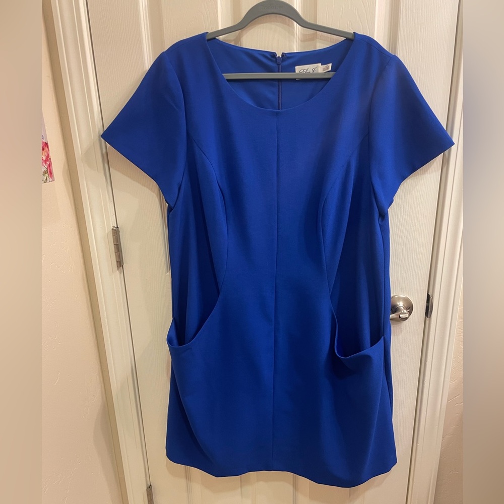 Eliza J 16W Royal Blue Dress